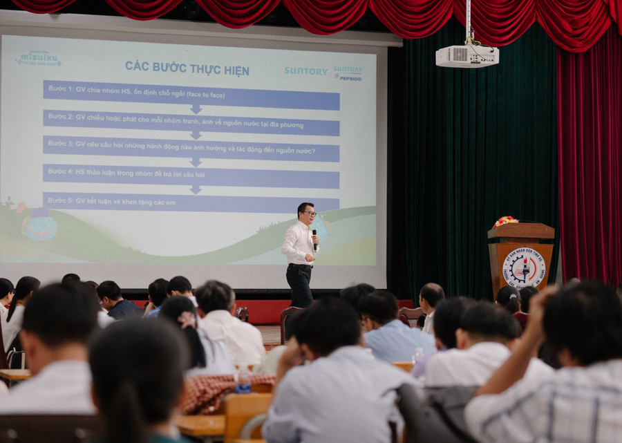 An Giang tích hợp nội dung giáo dục tiết kiệm nguồn nước giảng dạy bậc Tiểu học