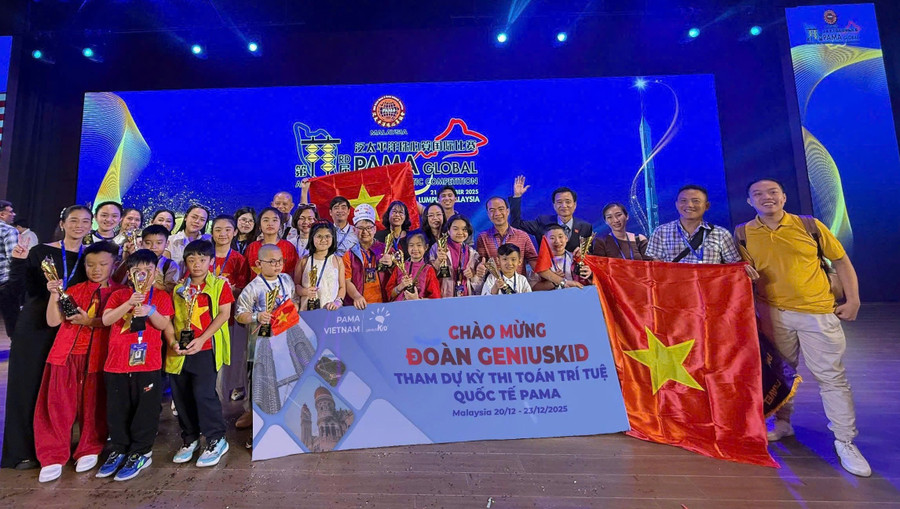 TP Cần Thơ có 2 học sinh đạt Quán quân tại Kỳ thi Toán trí tuệ quốc tế PAMA