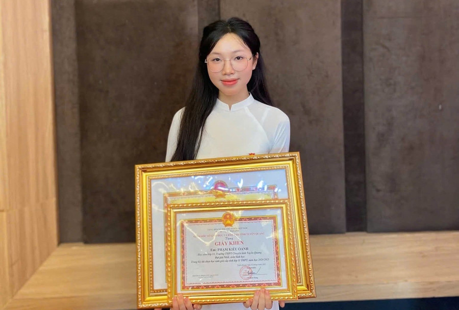 Nữ sinh Tuyên Quang vượt khó, tỏa sáng tại Kỳ thi học sinh giỏi Quốc gia